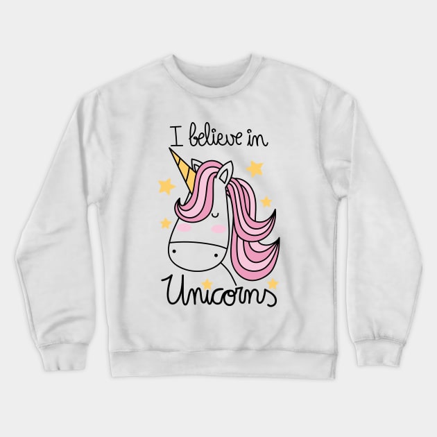 I believe in unicorns Crewneck Sweatshirt by JoanaJuheLaju1